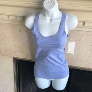 NWT Frenchi Light Purple Tank Top Criss Cross Back